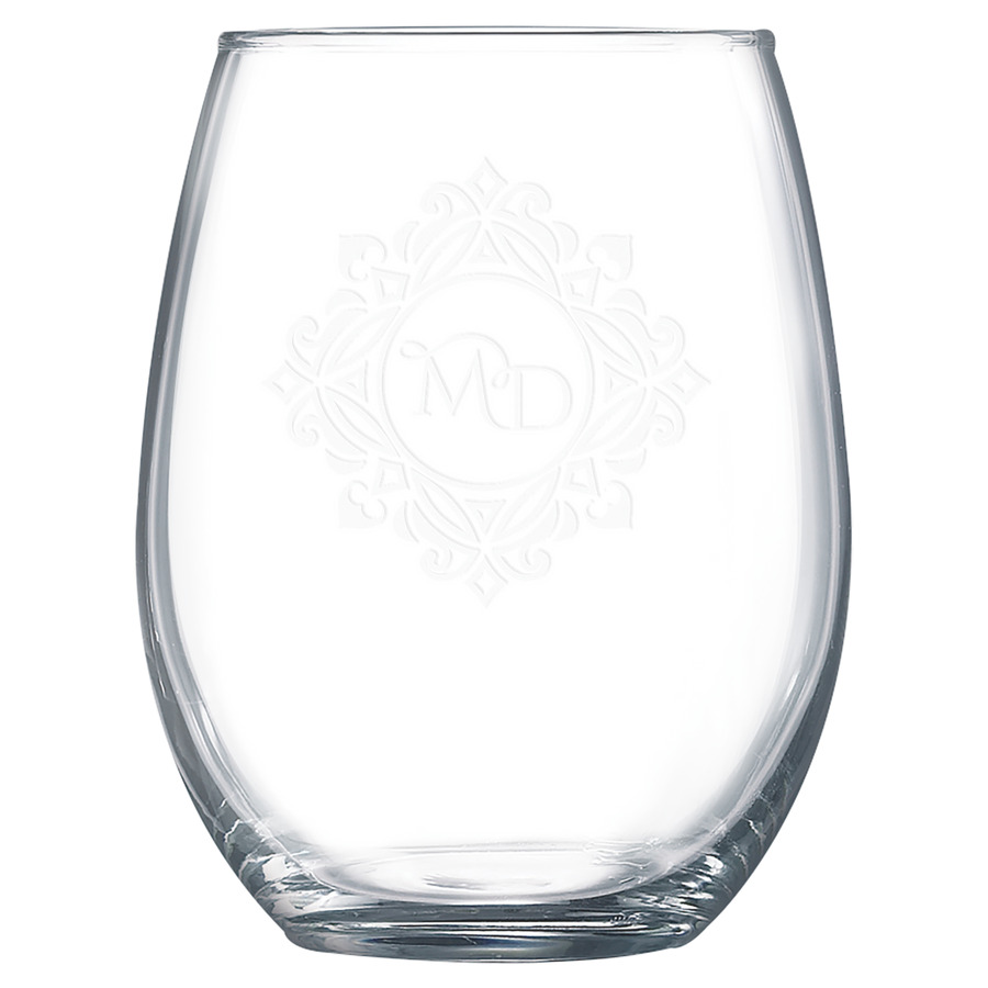 Personalized Polar Camel 15 oz Stemless Wine Glass