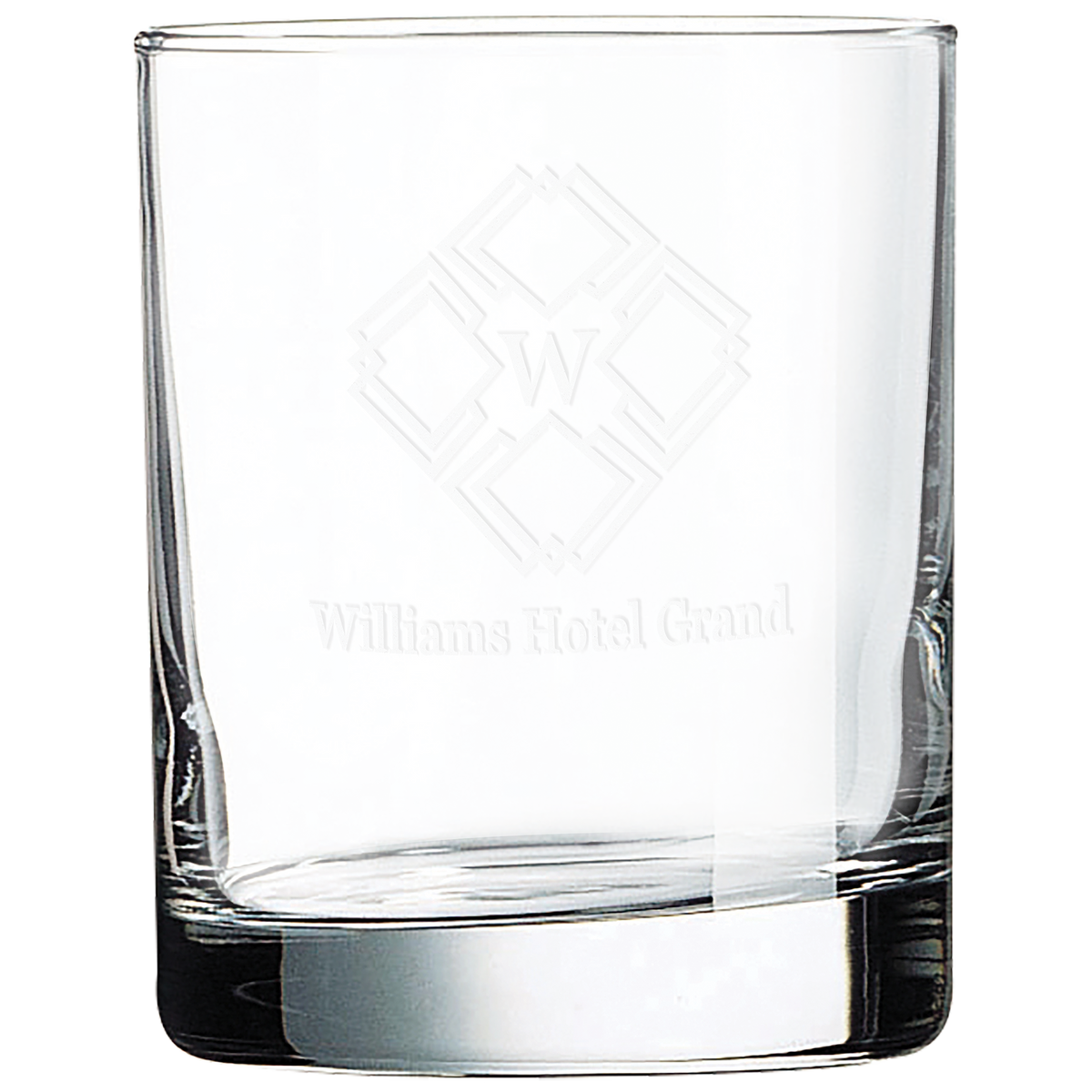 Custom Polar Camel 10.5 oz Rocks Glass - Clear: rocks glass with a sample engraving