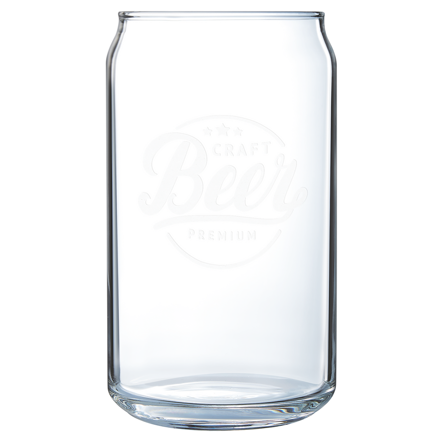 Custom Polar Camel 16 oz Can Glass