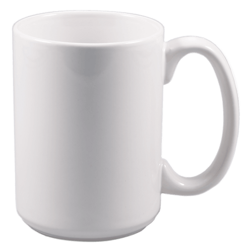 White: blank white ceramic mug
