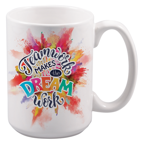 White: mug with a sample full-color print